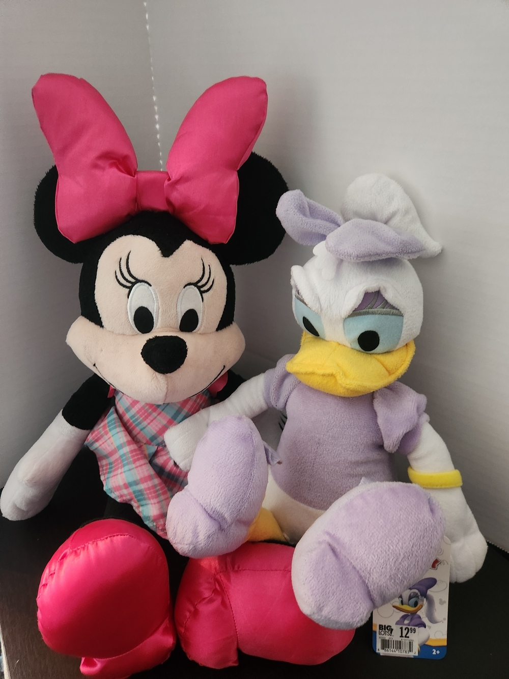 Disney Minnie Mouse & Daisy Duck Plush Set - Pink, Lavender, Yellow